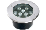 Светильник LED тротуарный (грунтовый) встраив. SP2803, 10W, AC12V, низковольтный, 3000К, металлик, 160*H90mm, вн.диаметр: 110mm, IP67 Feron