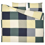 Комплект постельного белья IKEA BRUNKRISSLA (БРУНКРИСЛА), Двуспальный, Разноцветный, 200x230, 50x80 см