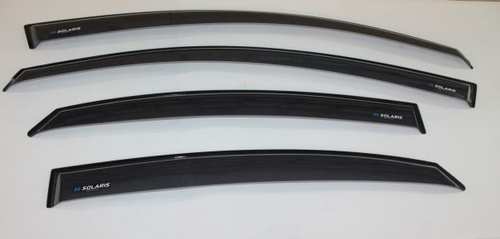 Ветровики Hyundai Solaris II седан 2017 г. (VAD)