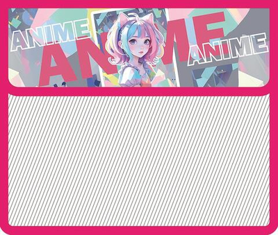 Папка для тетрадей А5 пластик, на липучке "Анимемания 2025" без уголка (Пчёлка)