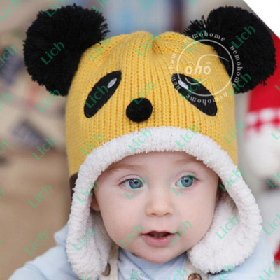 Шапка детская в виде панды