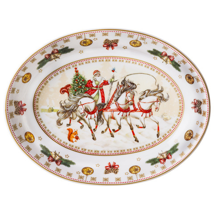 БЛЮДО LEFARD "ТРОЙКА" ОВАЛЬНОЕ 25*19,5*4,5 СМ БЕЛОЕ (КОР=18ШТ.)