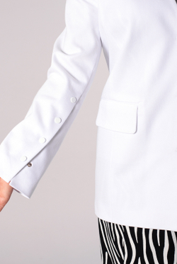 Жакет женский 4357АП, белый #429Беа044357АП