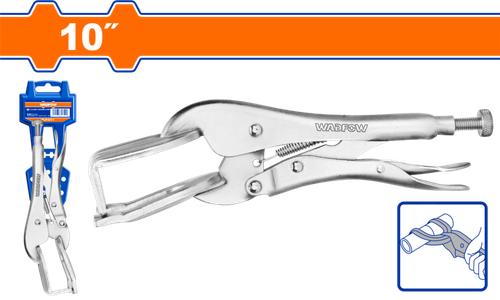 Клещи сварочные 250 мм 0-41 мм (6/36) WADFOW WLP6210