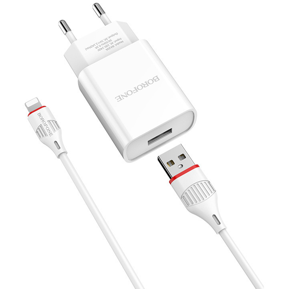 Сетевое зарядное устройство Borofone BA20A 5V/2,1A