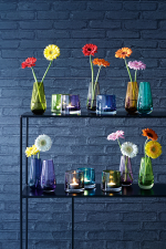 Ваза Flower 14 см, коричневая