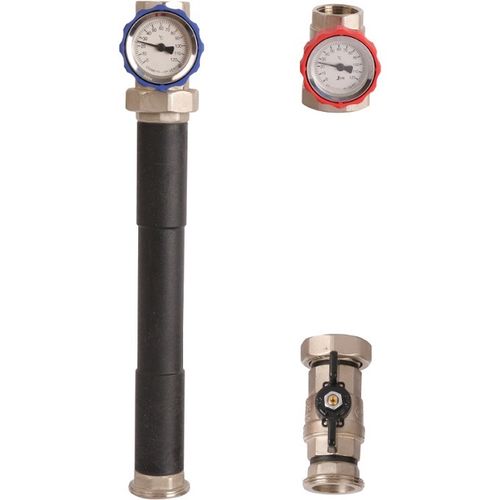 Насосная группа Rommer 1" с прямым контуром без насоса (RDG-0001-012501)