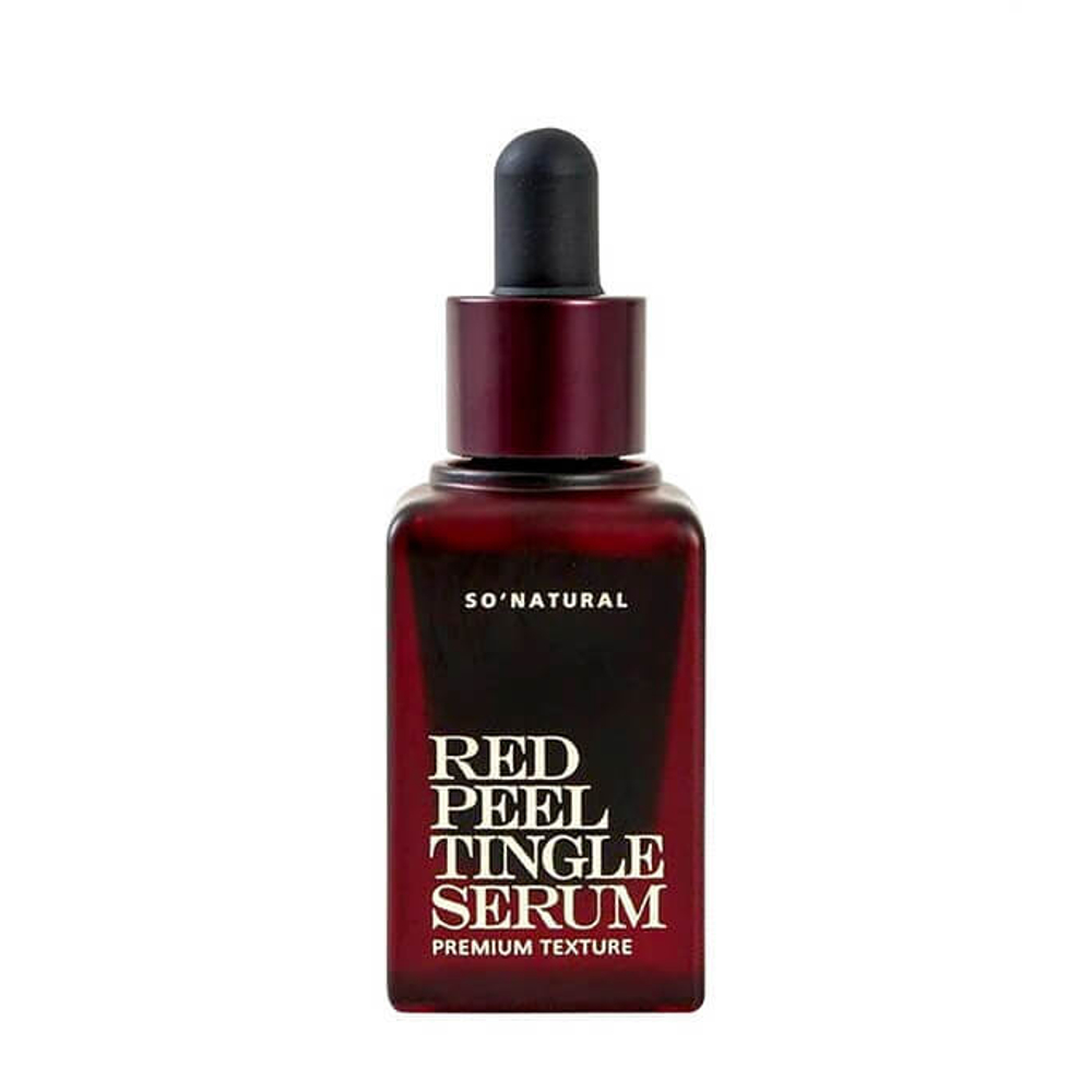 So'Natural Red Peel Tingle Serum Premium Texture кислотная пилинг-сыворотка со спикулами