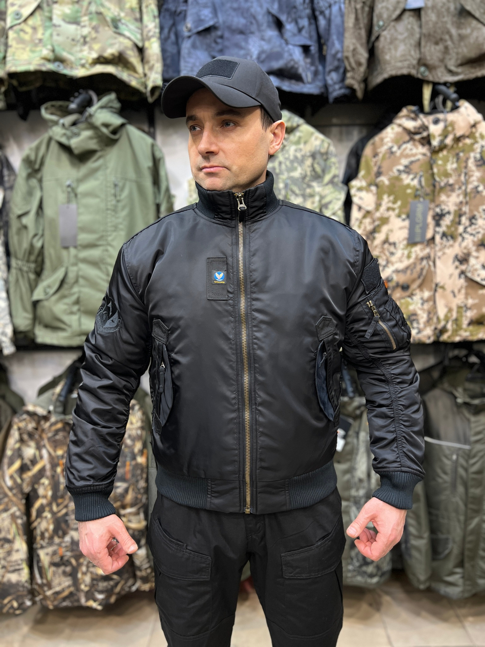 Бомбер Пилот 7.62 Armyfans Зимний Черный