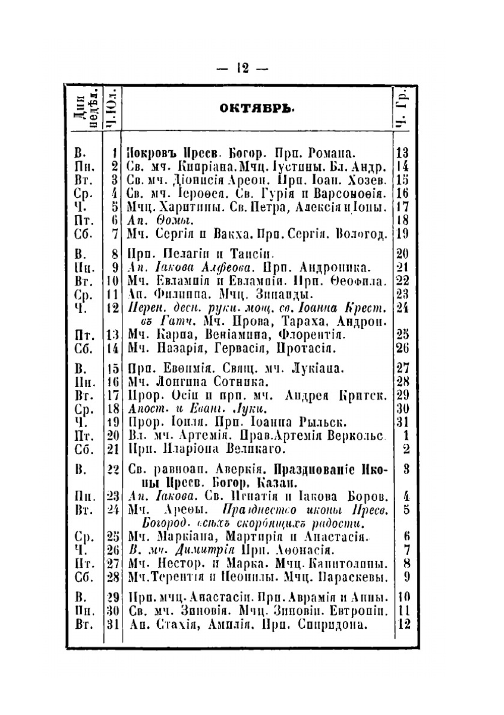 Календарь почт и телеграфов на 1867 год | Нет автора