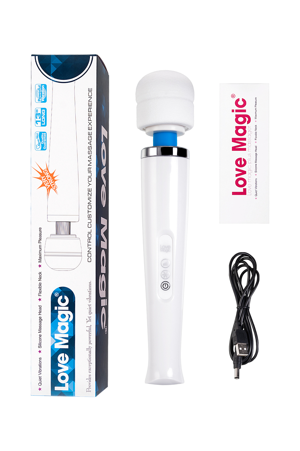 Вибромассажер Love Magic беспроводной белый 32 см