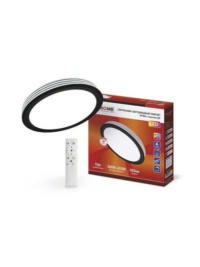 Светильник светодиодный COMFORT AFINA 75Вт 3000-6500К 6000лм 230В 490х90мм с пультом ДУ IN HOME 4690612035147