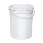 Ведро с герметичной крышкой и ручкой 12 л (белое)