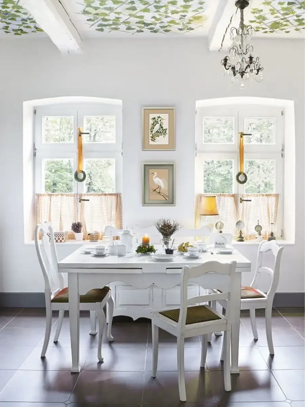 Картина на бумаге "Цапля"