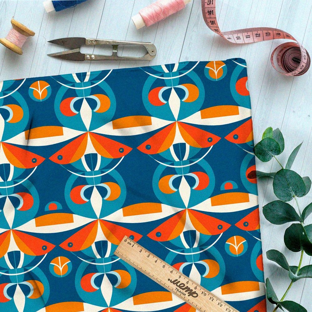 Ткань Барби солнечная палитра