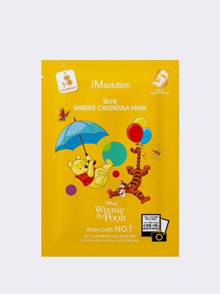 JMSolution Успокаивающая тканевая маска с экстрактом календулы Disney Collection Selfie Barrier Calendula Mask