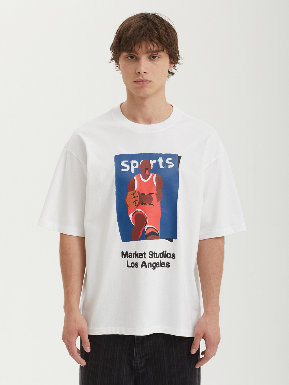 Мужская Футболка Illustrated Basketball