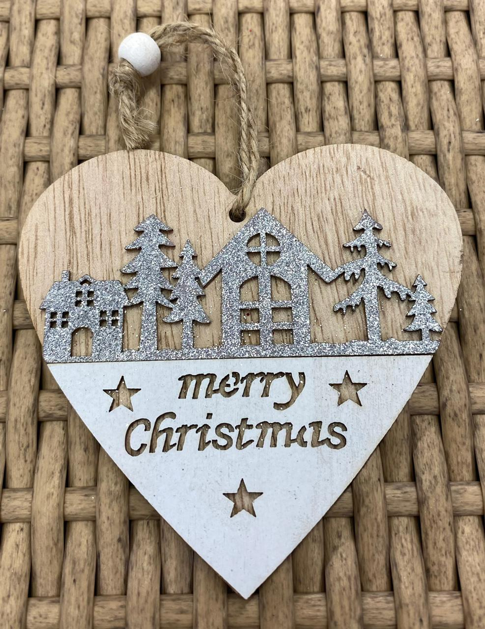 Украшение из дерева сердце 10см SYMZPA-442122