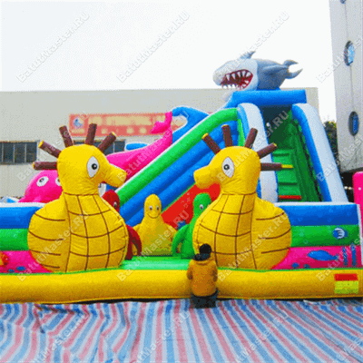 Коммерческий надувной батут "На дне морском"