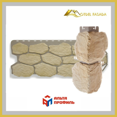 Угол наружный Альта-Профиль Камень Бутовый Балтийский 450мм