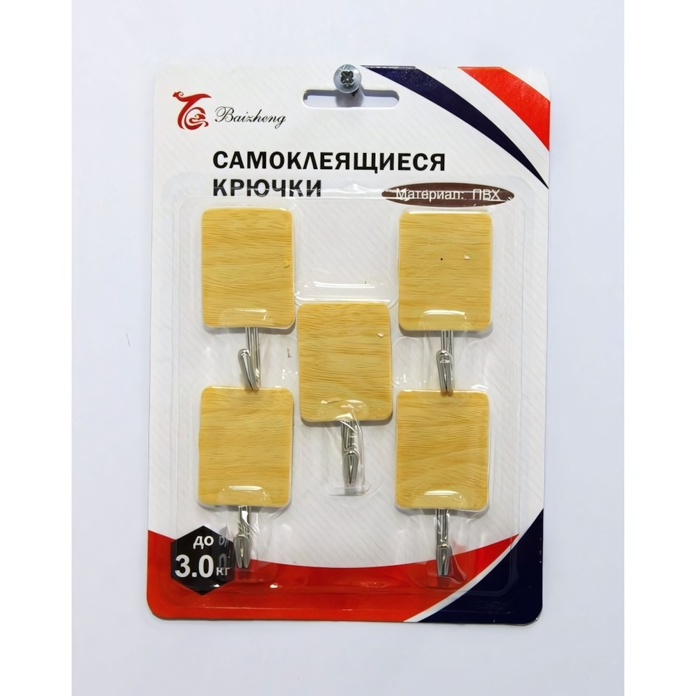 Крючок самоклеящийся 5шт, 6320-1