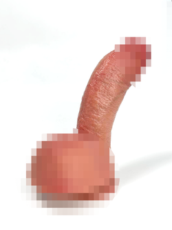 Фаллоимитатор на присоске с мошонкой №44 SGAN 5X19.5, телесный (14,5 рабочая длина)