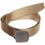 Ремень туристический 1,2м металлическая пряжка, цвет песочный