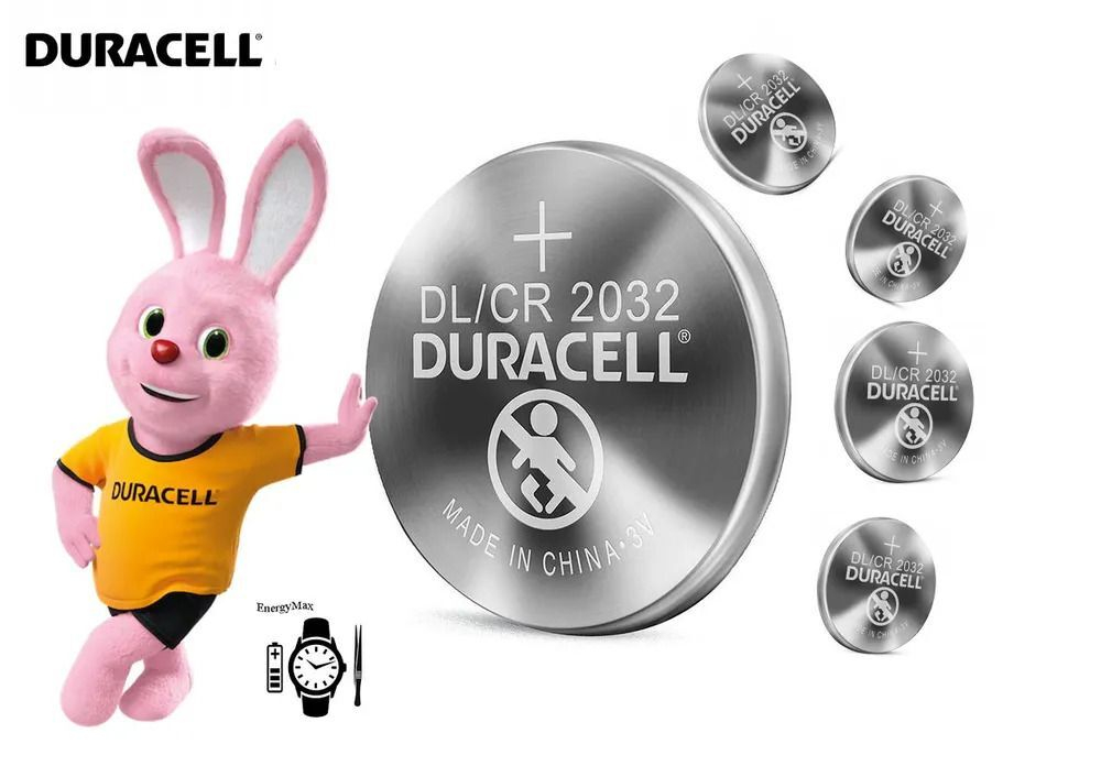 Батарейки CR2032, Duracell, 2 штуки