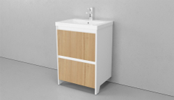Тумба напольная VELVEX Klaufs 60.2Y-617.216 с раковиной Cersanit COMO 60