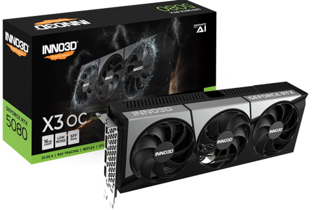 Видеокарта Inno3D GeForce RTX 5080 X3 OC (N50803-16D7X-17603930)