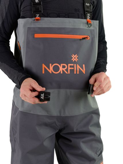 Полукомбинезон заброд. Norfin PILOT STOCKINGFOOT GRAY р.LL