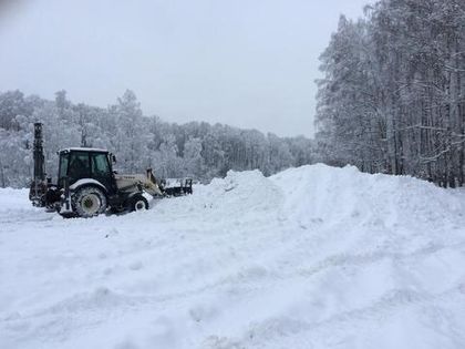 В «Романовском Парке» готовится снежная горка