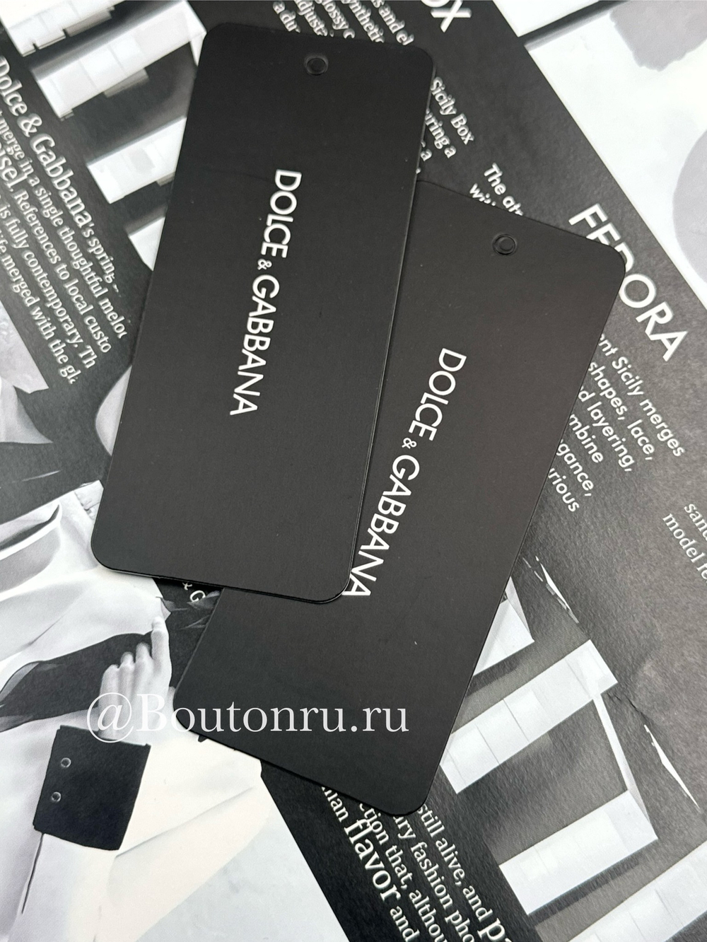 Бирка ДГ 45х110мм черная бумажная одинарная