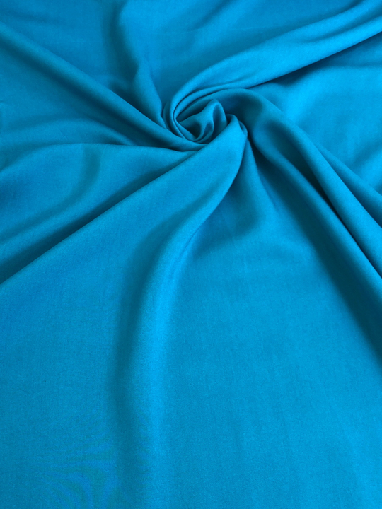 штапель однотонный, бирюза голубая