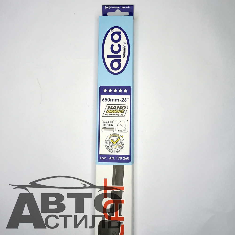 Щетка дворника бескаркасная 650мм  АЛКА U-FLAT 170260