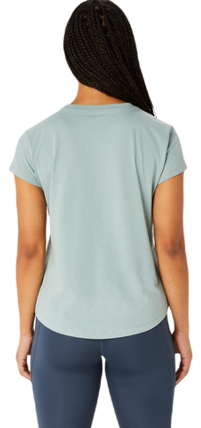 Женская теннисная футболка Asics Big Logo Tee - ocean haze/foggy teal