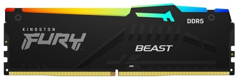 ОЗУ DDR5 Kingston FURY Beast RGB 8Gb, 5600MHz, CL36, 1,25v, KF556C36BBEA-8