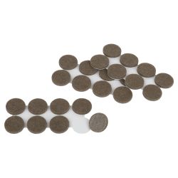 Накладки СИЛА SFELT-22D защитные фетровые самоклеящиеся круглые D22 мм 24 шт | Сила