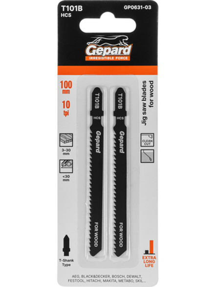 Пилка лобз. по дереву T101B (2 шт.) GEPARD