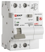 Устройство защиты от дугового пробоя  EKF afdd-rcbo-2-32C-30em-pro