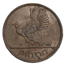 Монета 1 пенни (penny) 1963 год Ирландия