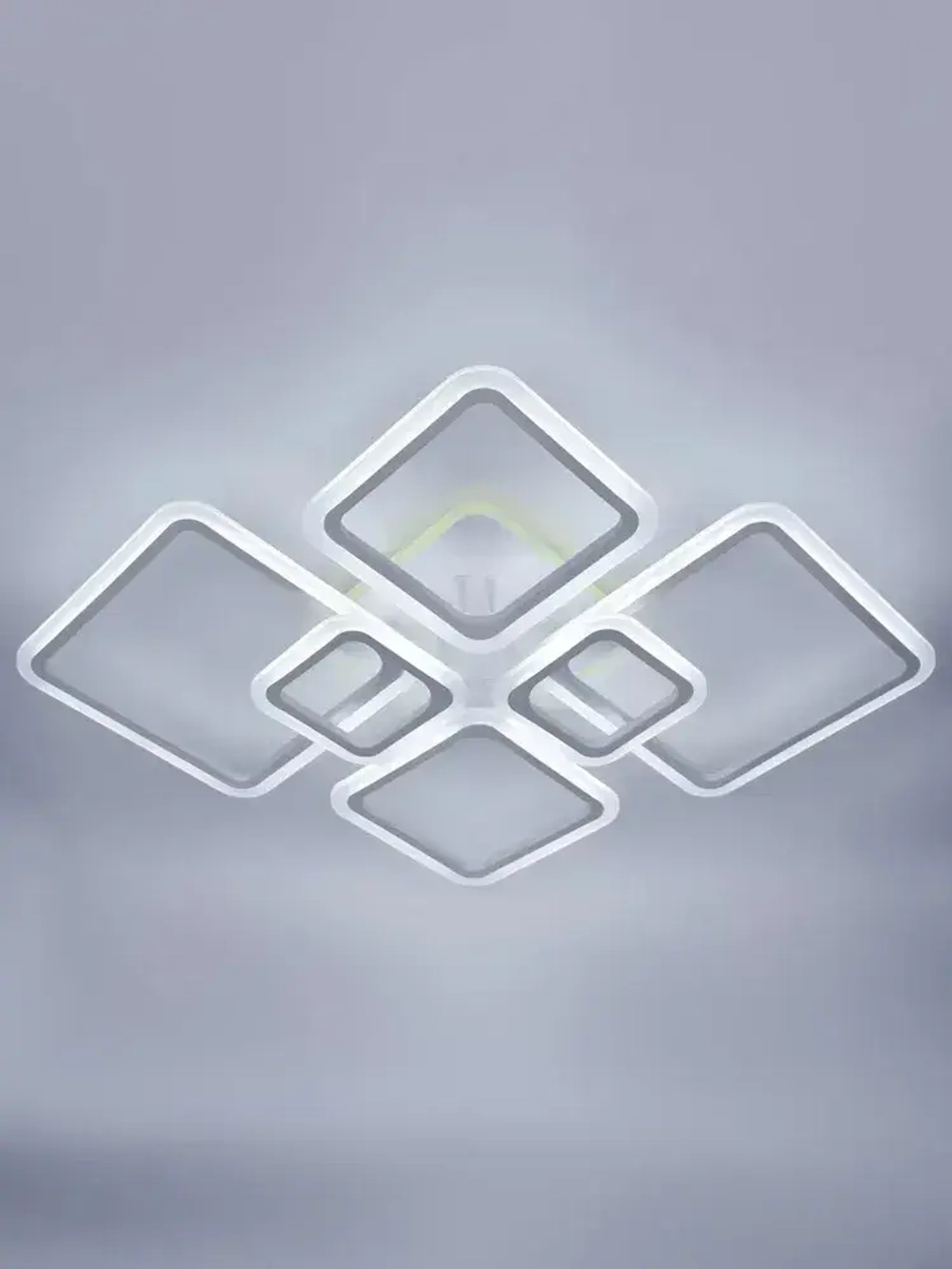 Люстра потолочная светодиодная с пультом ДУ Rivoli белая LED с RGB 180 Вт 3000 - 6000 К, светильник на кухню, в детскую, в спальню