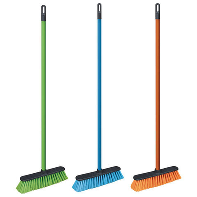 Щетка для уборки с черенком 110 см, ширина 31 см, щетина 7 см, пластиковая