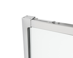 Душевая дверь Ультима (Ultima) VDS-7UL130CLGM, 1300, вороненая сталь, стекло прозрачное