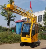 Детский аттракцион экскаватор, кран с электромагнитом "Башенный кран"