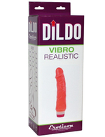 Реалистичный рельефный вибратор UltraSkin Vibro Realistic (Цвет: телесный)