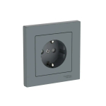ATLASDESIGN РОЗЕТКА с заземлением со шторками, 16А, в сборе, быстрозажим. клем., ГРИФЕЛЬ