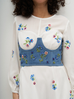 Корсет джинсовый PROVENCE, голубой