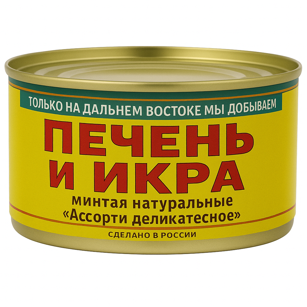 Печень и икра минтая Примрыбснаб 240 гр