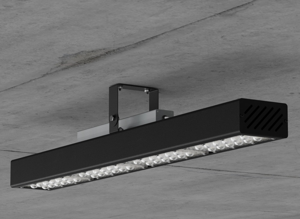 Светильник LED 100Вт 4000К 16200Лм IP67 Awax II U1 Lens D30 776х94х100мм DARKLUM